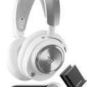 SteelSeries Arctis Nova Pro Wireless Multi-System Gaming Headset - Neodymium Magnetic Drivers - Active Noise Cancellation - Infinity Power System - Gen 2 Mic - PS5, PS4, PC, Switch, Mobile - White