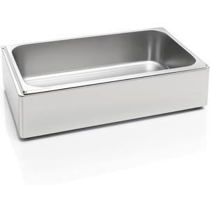 Ice Housing Bin with Removable Tray Ice Holder Container Wine Beer Champagne Drink Bucket Beverage Tub for Freezer Display Buffet Bar Counter Party Drink Chiller(Stainless Steel,21" X 13" X 5.5")