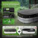 UIRWAY 18x33 FT Winter Oval Pool Cover with Reflective Strips