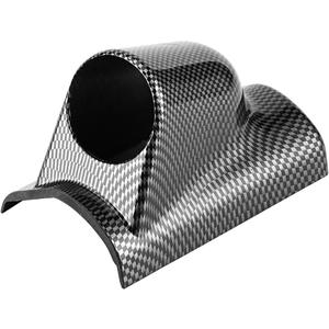 Carbon Fiber 52mm Gauge Pod 2" Single Hole A Pillar Gauge Pod Holder Gauge Mount Bracket Pod Pillar Holder Auto Gauge Dashboard Pod Car Meter Mount Holder Cup Guage Holder
