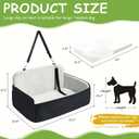 Dog Car Seat for Medium Dog Bed Large Dogs Booster Car Seat Under 55 lbs or 2 Small Dogs Soft Filling in Thick Memory Foam with Safety Leashes and Storage Pocket (Gray, Large)