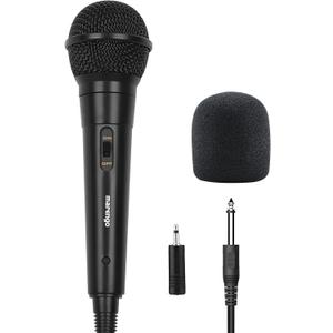 Marengo Handheld Wired Microphone, Cardioid Dynamic Vocal Mic with 13ft Cable and ON/Off Switch, Ideally Suited for Speakers, Karaoke Singing Machine, Amp, Mixer