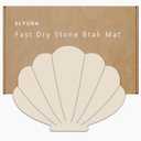 Shell Shape Diatomite Stone Bath Mat Shower Mat Quick-Dry, Non-Slip, Easy to Clean for Bathroom Floor, Shell