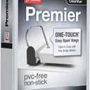 Cardinal 3 Ring Binder, 2 Inch Premier Easy Open Binder, ONE-Touch Locking Slant-D Rings, 565-Sheet Capacity, ClearVue Cover, PVC-Free, White (10320)