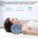 Premium Memory Foam Side Sleeper Pillow, Ergonomic Neck Support for Comfortable Sleep, Contoured Orthopedic Design
