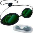 200nm-2000nm Laser Protection IPL Safety Glasses, See-through Anti Fog UV400 Absorption Filtering Eye Protection Goggles, OD4+ for Tanning Hair Removal Eye Protection