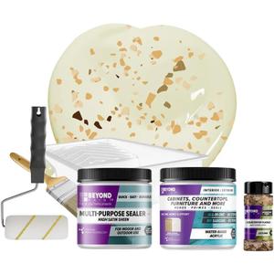 BEYOND PAINT Countertop Makeover Refinishing Kit - Color: Bone, 32 Fl Oz