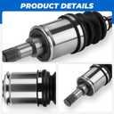 TadaMark Rear CV Axle Shaft Assembly Fit for Honda CR-V CRV 2.4L 2.4 2007-2011 L4, From Japan Built, for 4WD(Four-Wheel Drive) Only, Rear Left Driver and Rear Right Passenger Side