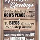 A House Blessing Decor Sign, Rustic Bless This Home Wall Décor, Bless This Home, God Bless Sign, God Bless This Home, Christian Décor, Christian Home Decor, Housewarming Gift, Christian Gift, Pack 5