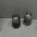 Battery Powered Lamp with Timer, Cordless Small Table Lamps Battery Operated with LED Bulb, Decorative Bedside Lamp for Living Room Grey 2Pack