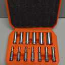 1/4" Drive SAE Master Socket Set, 13-Piece Deep Hex Socket Set (1/8" - 5/8"), Cover Most Commonly Sizes, 6 Point, Chrome Vanadium Steel with Molded Case
