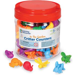 Learning Resources in The Garden Critter Counters - 72 Pieces, Ages 3+ Toddler Learning Toys, Math Games for Kids, Math Manipulatives