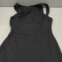 QINSEN Womens Open Back Tennis Dress Sleeveless Built in Shorts Golf Athletic Dress with Pockets, L