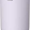 EKO Fandy 0.4 Gal/1.5L Mini Tabletop Trash Bin with Swing-Lid, Desktop Trash Can for Bathroom Countertop, Vanity, Coffee or Office, Small Garbage Bin (Lavender)