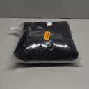 Women Corduroy Vest Quilted Warm Cotton Jacket Thickening Outerwear Size M Black Color
