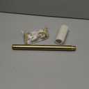 Curtain Rods for Windows 12 to 20 Inches - Aluminium Finials and Brackets - 1 Inch Decorative Window Rods - Adjustable Heavy Duty Curtain Rod - Wall & Ceiling Mounted - Brushed Gold Finish