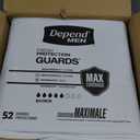 Depend Guards Incontinence Pads for Men, Maximum Absorbency, 104 Count
