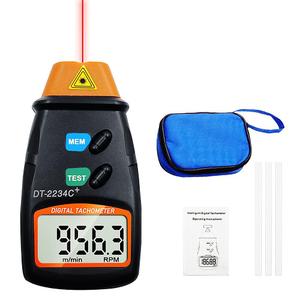 Digital Laser Tachometer, AIOMEST Non-Contact RPM Meter Speedometer, Photo Tach Tester Measuring 2.5-99,999RPM Motor Speed, Handheld Velocimeter Gauge for Engine Motorcycle Mower Lathe (1.5ft Distance)