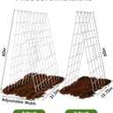 2 Pack Cucumber Trellis, 60inch A-Frame Rustproof Steel Wire Garden Trellis for Raised Beds, Heavy Duty Climbing Plants Supports for Cucumber,Tomato, Climbing Plants and Flowers