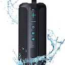 ZZA Portable Bluetooth Speaker, Powerful Crystal Clear Sound, IPX6 Waterproof, RGB Lighting Effects, Lighted Buttons, All Day Playtime, TWS Paring, Wireless Speaker for Home, Party, Outdoor, Beach