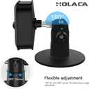 HOLACA Screwless Wall Mount Brackrt for Blink Outdoor 2k+/4/3/XT2/XT/Mini 2k+/Mini 2/Mini Camera, Easy to Install, No Tools Needed, No Drilling, Strong 3M Adhesive Mount kit(Black-1 Pack)