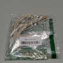 1-Up One-Handed Hair Tie (Tan/Clear) 3-pack
