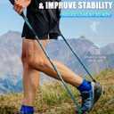 Covacure Hiking Poles Collapsible Trekking Poles - Aluminum Alloy 7075 Walking Sticks for Hiking with Telescopic & Foldable Tri-fold Design Hiking Gear for Women Men, Hiking, Camping, Climbing, 39.37''-47.24''