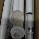 ENJOYBASICS 2 Pack Adjustable Spring Tension Curtain Rods 32 to 66 Inches, Stainless Steel White Shower Rod No Drilling for Window, Bathroom, Closet, Room Divider, 7/8" Diameter