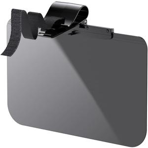 Shakas Sun Visor Extender, Anti-glare Visor to Block Sunlight Car Lights, 180 Degree Adjustable and Moveable Left and Right Portable Driving Eye Protection Accessories, for Most Cars (Black)