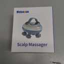 Electric Rechargeable Scalp Massager, IPX7 Waterproof Electric Head Massager with 2 Interchangeable Heads (100 Anti-Tangle Scalp Nodes & 1000+ Facial Cleansing Dots), 3 Speeds & 2 Functions, USB-C