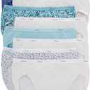 Hanes womens Cotton briefs underwear, 10 Pack  Hi Cut Assorted 1, 9 US