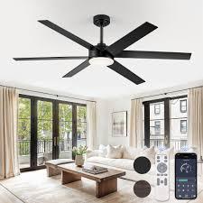 6 Blade Black celling fan