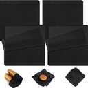 Estune 240 Pcs 12 x 12 Inch Deli Paper Sheets Sandwich Dry Wax Paper Oil Proof Food Basket Liners Food Wrapping Sheets for Bread, Party, Picnic, Festival, BBQ(Black)