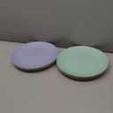 Wheat Straw Plates - 10 inch Plastic Plates Reusable - Unbreakable Microwave Safe Dinner Plate set of 8 - BPA Free Dishwasher Safe Flat Plate for Kitchen, Kids, Outdoor (Assorted)