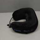 Electric Neck Massager,Portable Heated Kneading Massage Cushion Pillow,Rechargeable Shoulder Neck U-Shaped Massage Shiatsu,for Pain Relief at Home,Car,Office,Travel(Black)