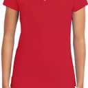 Nautica Junior's Uniform Short Sleeve Performance Polo (Red, M)