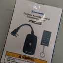 DEWENWILS Light Sensor Timer Waterproof, Plug in Timer Switch, 100 ft Range Remote Control with 2 Grounded Electrical Outlets for Christmas Outdoor String Lights, 15A 1/2HP UL Listed