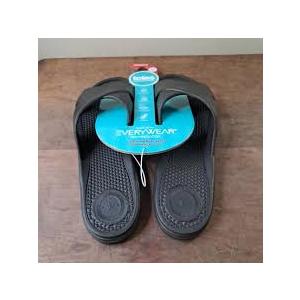 totes Women's Everywear Lightweight Waterproof Contoured Molded Double Buckle Slide Sandals Size 7