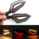 Universal 10mm Motorcycle 12 LED Turn Signal Lights Blinker Front Rear Lights Indicator