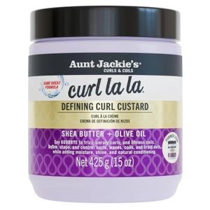 Aunt Jackie's Curl La La, Lightweight Curl Defining Custard, Enriched with Shea Butter & Olive Oil, Basic, 15 Ounce