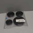 Gas Stove Burner Cap Set - 4pcs Metal Cooker Hat Replacement Kit, Burner Covers for Electric Stove, Includes 1 Large, 2 Middle, and 1 Small Cap