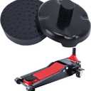 Floor Jack Saddle, Floor Jack Saddle with Rubber Pad, 4.8 Inch in Diam,1-1/8 Stem, 4 Tons Load-Bearing Fits Many Floor Jacks