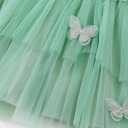 Toddler Baby Girl Dress Summer Sleeveless Cake Smash Tutu Dress Birthday Princess Party Photo Shoot Outfit 3M-4T (Green)