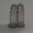 AMVOYOA Leather Car Seat Hooks - U-Shaped Purse Holder for Car, Fully Leather-Wrapped Headrest Hooks for Purses, Bags & Coats, Durable Seat Back Organizer for Travel & Daily Use (Gray, 2 Pack)