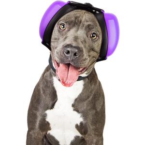 Dog Ear Muffs for Noise Protection, Noise Cancelling Headphones, 25dB NRR, Dog Ear Plugs for Hearing Protection from Thunder, Fireworks, Vacuums (S, Purple)