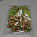 12 Pcs Grinch Bows Decoration, 6 Inch Large Christmas Bows for Tree Gift Wrapping Wreaths Garland, Glitter Decor Holiday Party Crafts Xmas Tree Ribbon Ornaments(Grinch Style)