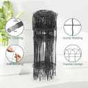 PROWORX Black Garden Fence Border, 14 in x 40 ft Metal Folding Fence Wire Roll Garden Border Edging, Garden Fence Roll Flower Bed Fencing for Outdoor Yard