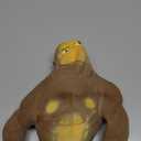 YHan Stretchy Monkey Fidget Toy Squishy Stress Relief for Kids & Adults, Gorilla Squishy Toy, Stretchable & Squeezable Sensory Toys for Anxiety Relief (Medium, Brown)