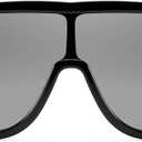 FEISEDY Sunglasses Women Oversized One Piece Frame UV400 Sun Glasses Trendy Retro Shades B2580