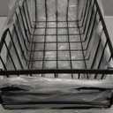 iSPECLE Freezer Organizer Bins - 4 Pack Small Stackable Deep, Bins for 7 Cu.Ft, Easy Get Bottom Foods without Digging, Chest Freezer Organizer Prevent Frozen Food Waste, Black